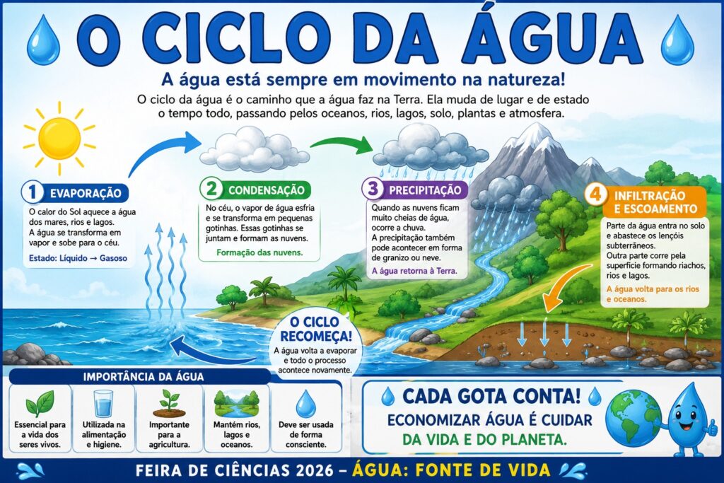 Feira de Ciências - Uso consciente e o ciclo da água!