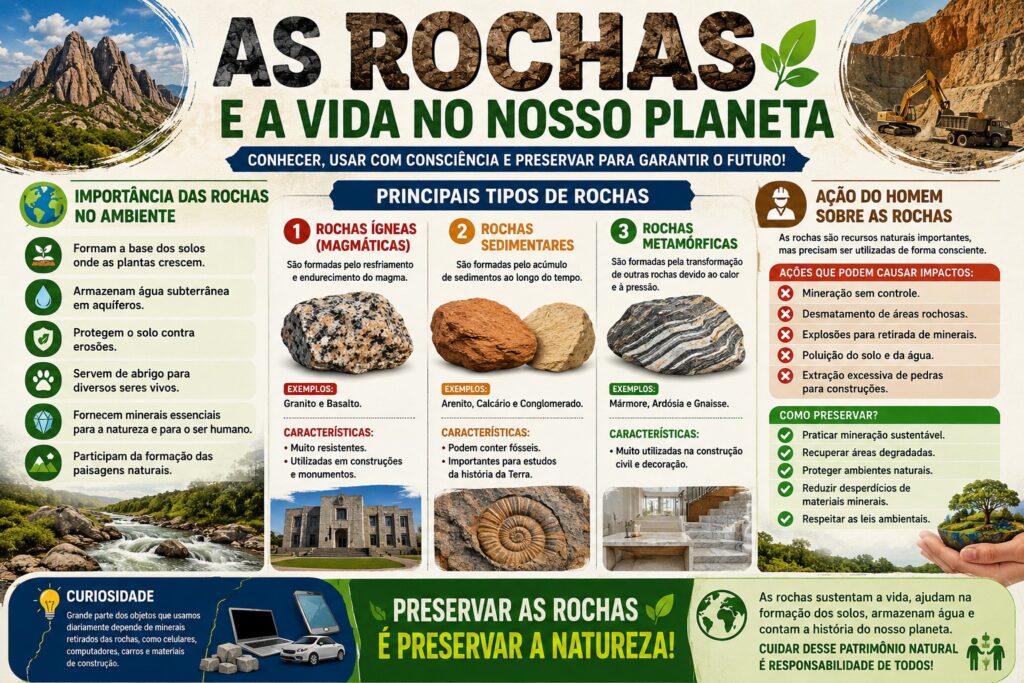 Feira de Ciências - As rochas e a vida no nosso planeta.