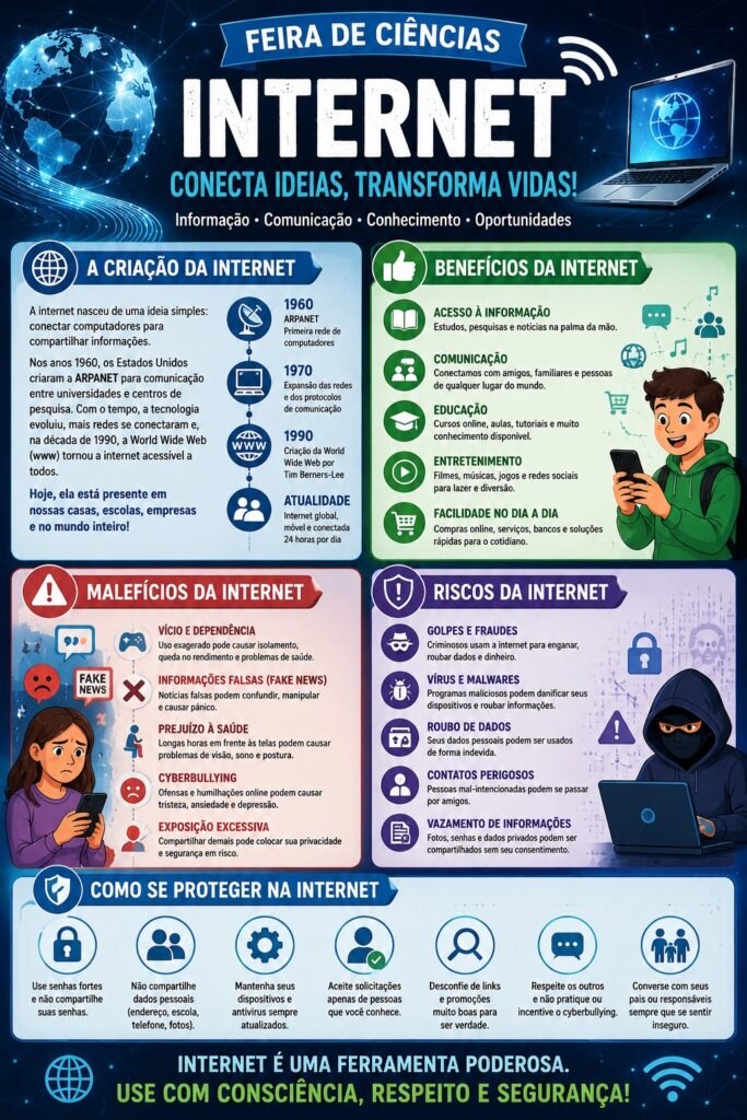 Feira de Ciências - Internet.